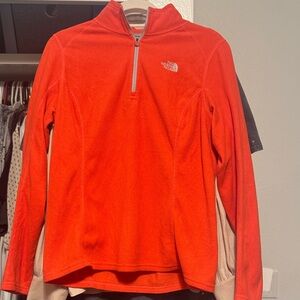 The North Face Bright Red Half-Zip Fleece